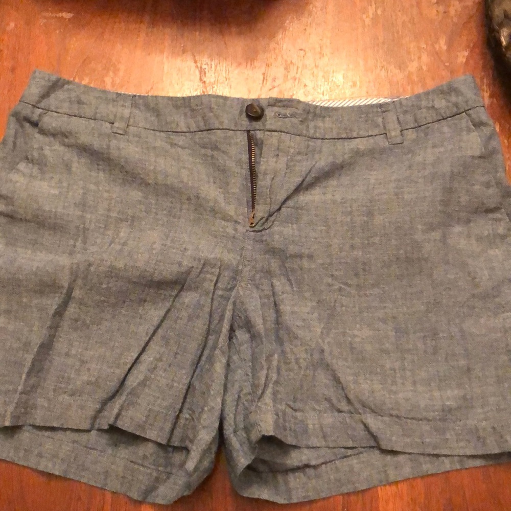 Blue Chambray Shorts
